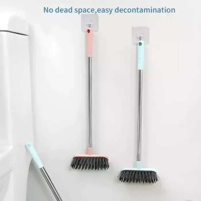 Brosse à récurer les sols avec long manche