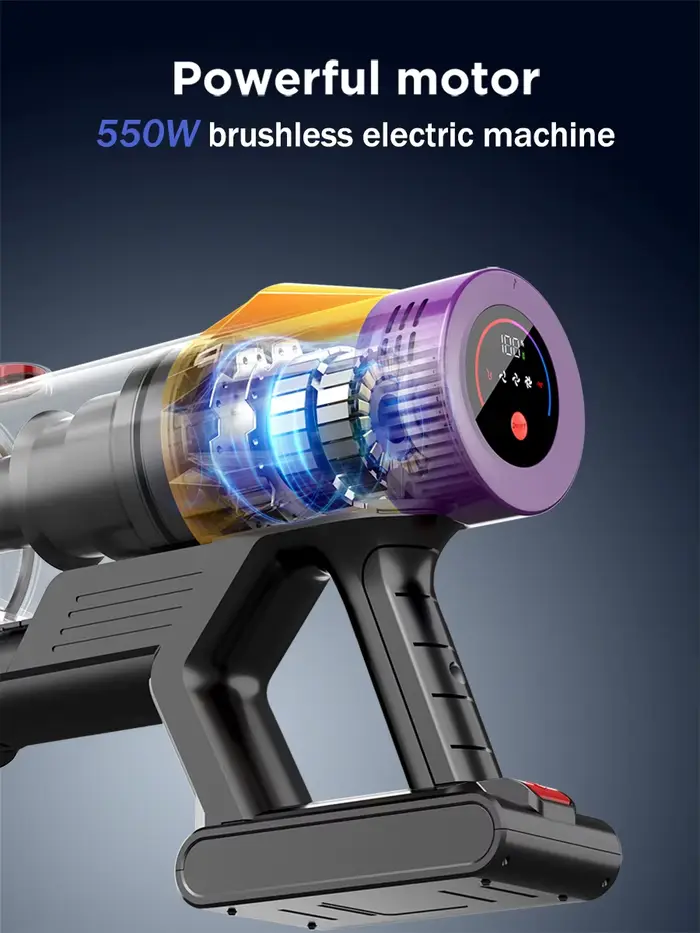 Armo V18 Aspirateur portatif sans fil 50kPa puissance 550w moteur numérique puissant 6 en 1