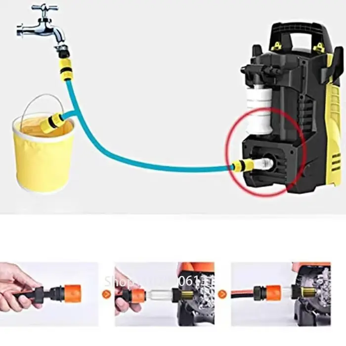 Filtre à eau pour nettoyeur haute pression Karcher K2 K3 K4 K5 K6 K7 G 3/4'' avec 2 cartouches filtrantes pour Lavor et Nilfisk