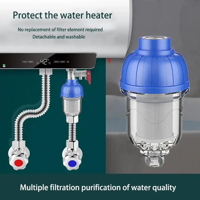 Filtre anti-calcaire en maille d'acier inoxydable pour la prévention des dépôts de calcaire