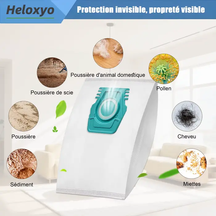 Sacs d'aspirateur HyClean Air TU