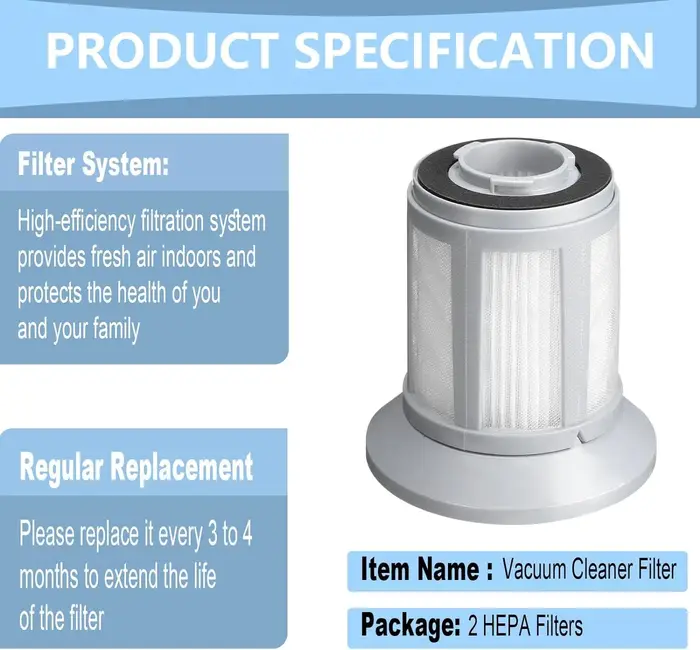 Filtre de rechange pour aspirateur balai Bissell 215snap, 1665, 16652, 1665W Zing, pièce 1613056