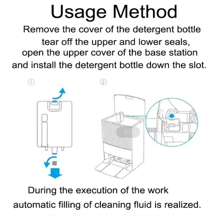 Liquide d'aspirateur pour Dreame L20 Ultra/L10 Prime/X10/X20 Pro Plus