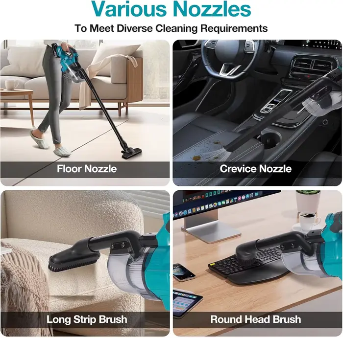 Aspirateur à main sans fil 5 en 1 pour batterie Makita 18V