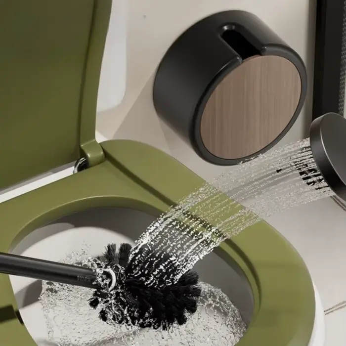 Brosse de toilette murale sans poinçonnage