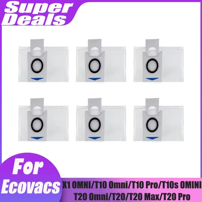 Kit de sacs à poussière pour aspirateur Robot ECOVACS DEEBOT X1 OMNI T10 T10s