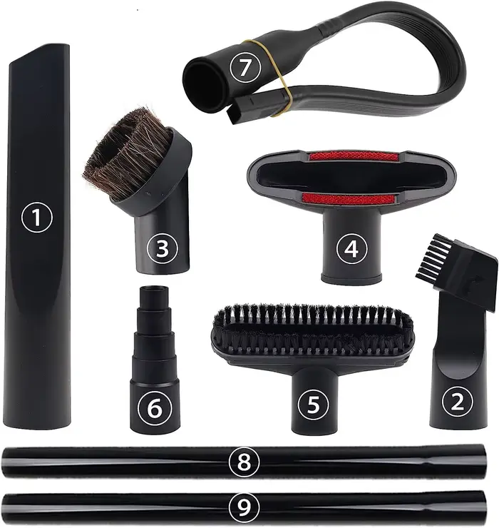 Kit d'accessoires de nettoyage pour aspirateur 1 1/4 po : Brosse