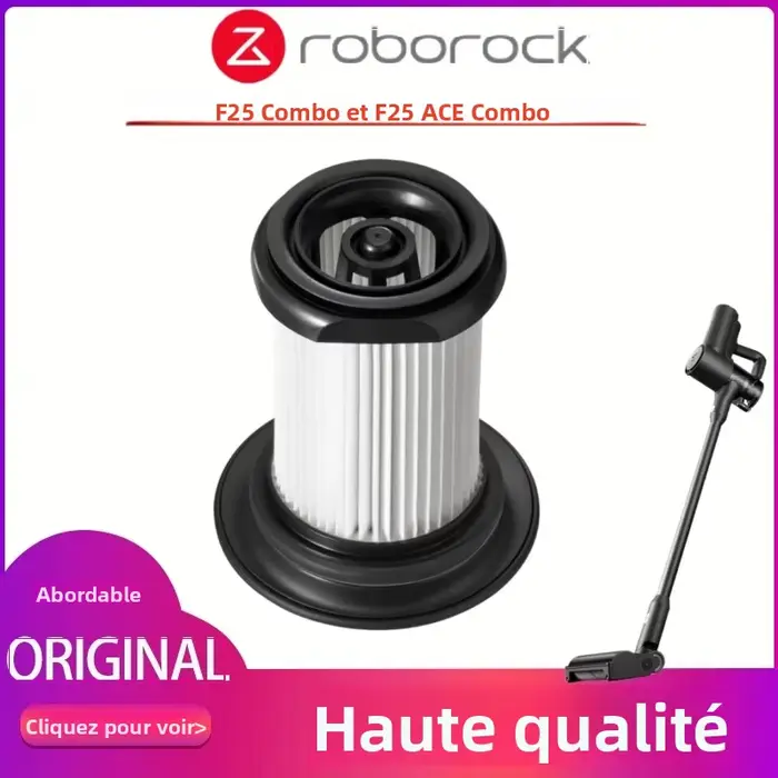 Accessoires de remplacement pour aspirateur sans fil humide et sec Roborock F25 Combo/F25 ACE Combo