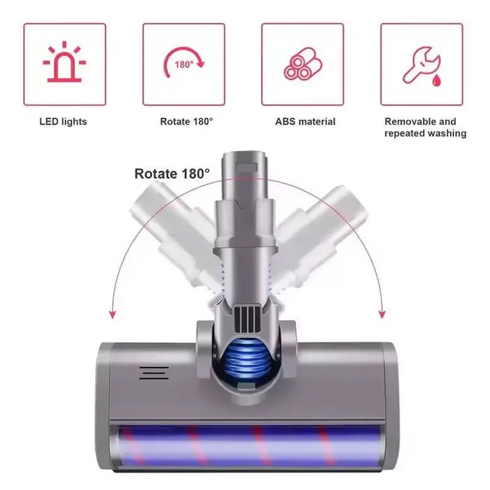 Outil de tête de brosse de sol pour aspirateur Dyson V6 DC58 DC59 DC61 DC62