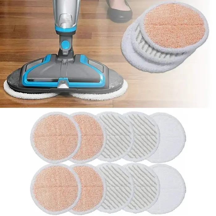 Tampons de nettoyage en microfibre, vadrouille à presser, utilisation humide ou sèche pour Bissell S
