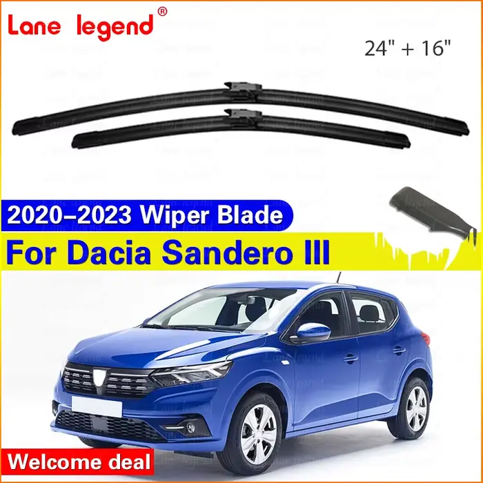Essuie-glace de pare-brise de voiture pour Dacia Sandero III, 2020-2023, Streetway Renault Logan Tal