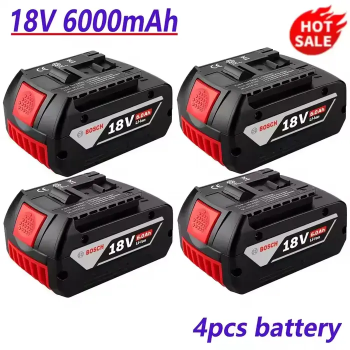 Batterie d'origine Bosch 18V, batterie au lithium pour outil électrique sans fil, BAT609BAT610G BAT618BAT620BAT622GSR18V-LI,18V,6000mAh
