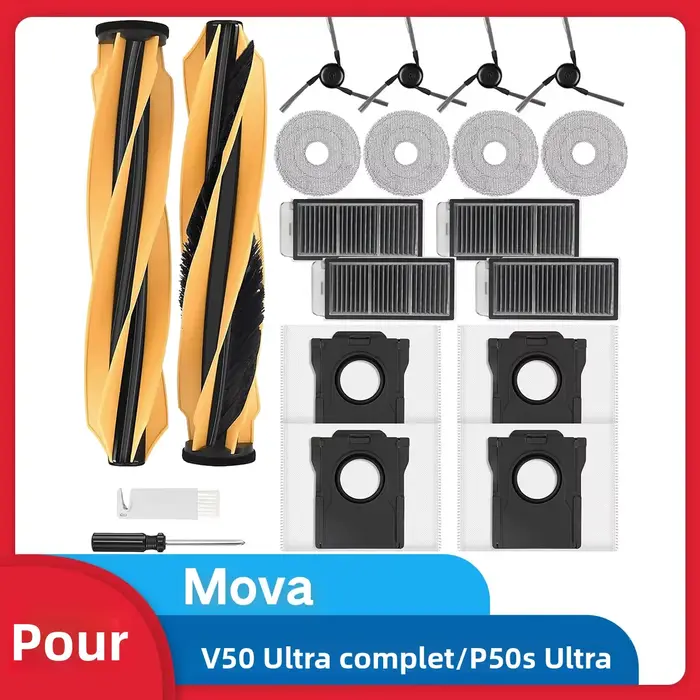 HOME TIMES – accessoires pour aspirateur Robot Mova V50 Ultra complet/P50s