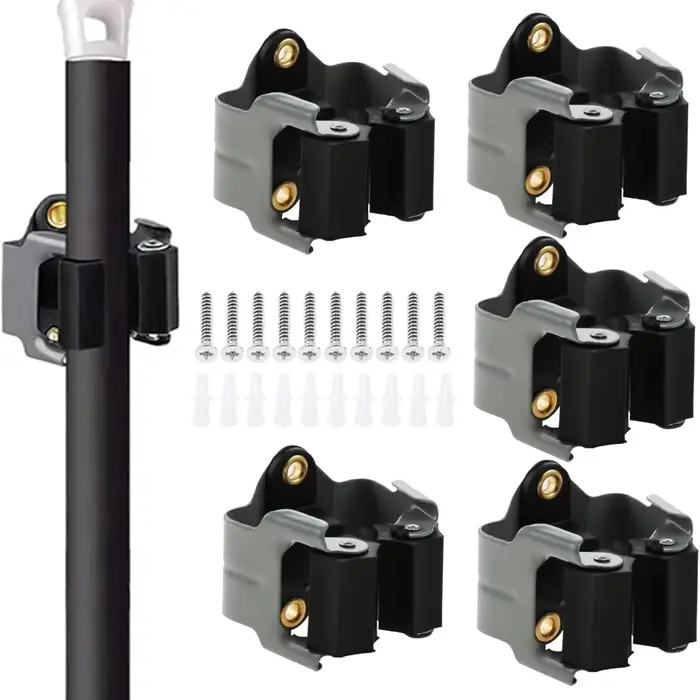 Supports de balai pour vadrouille, 5 pièces, organisateur de rangement d'outils robustes, support mu