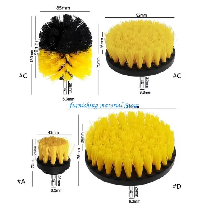 Y5GD 2 / 3, 5 / 4/5 Broussures d'épurateur ronds nettoyage brosse à forage électrique