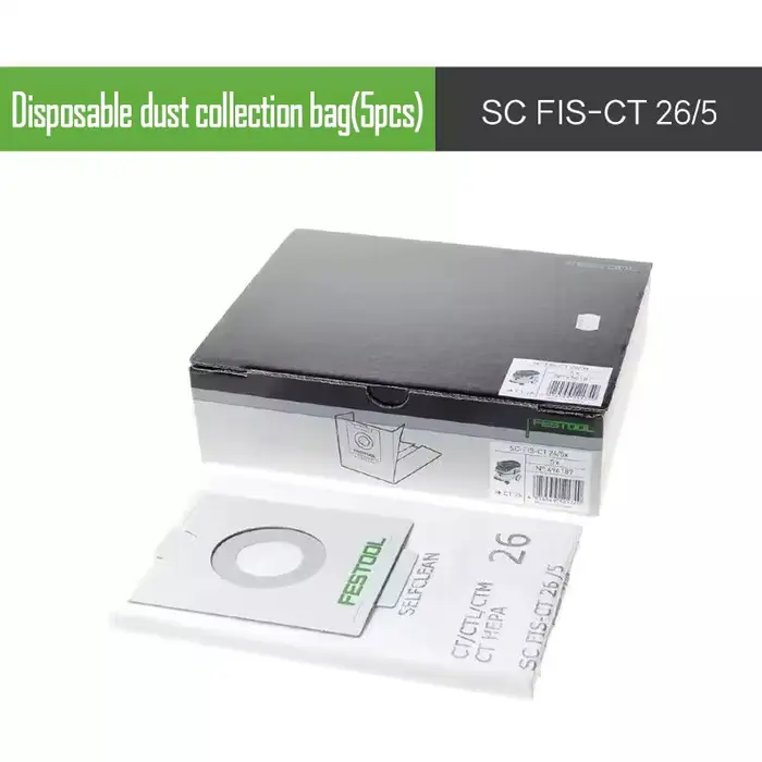 Sac d'aspirateur 5 pièces 26L FESTOOL