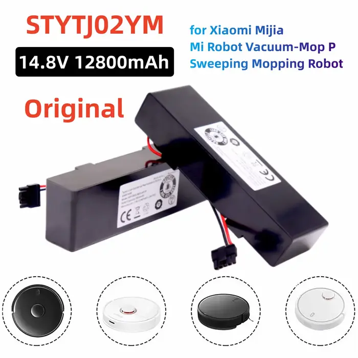 STYTJ02YM batterie 14.8V 12800mAh pour aspirateur Xiaomi Mijia LDS, Mi Robot aspirateur-vadrouille P, Mi Robot aspirateur-vadrouille 2S/Haier JX37