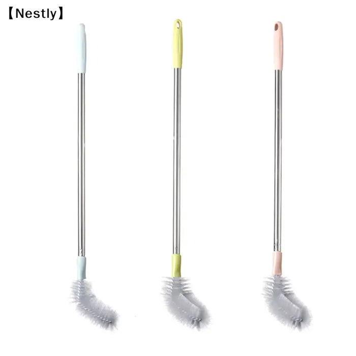 Brosse de nettoyage pour seau avec tige en acier inoxydable