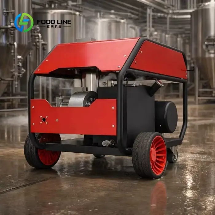 Nettoyeur haute pression industriel personnalisé à eau chaude, équipé d'une pompe triplex, pour le n