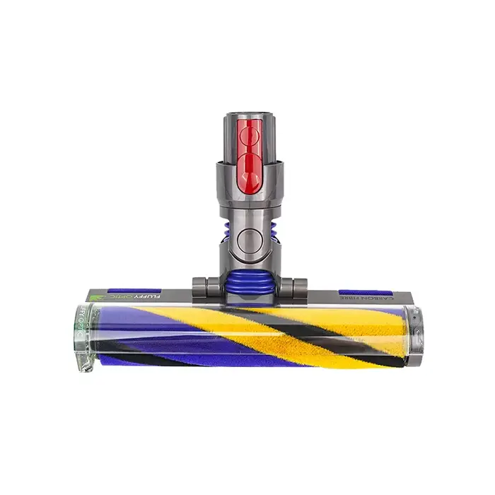 Compatible avec l'aspirateur Dyson V12 Detect Slim/V10 Slim avec tête de brosse à rouleau souple et accessoires de nettoyage pour sols durs