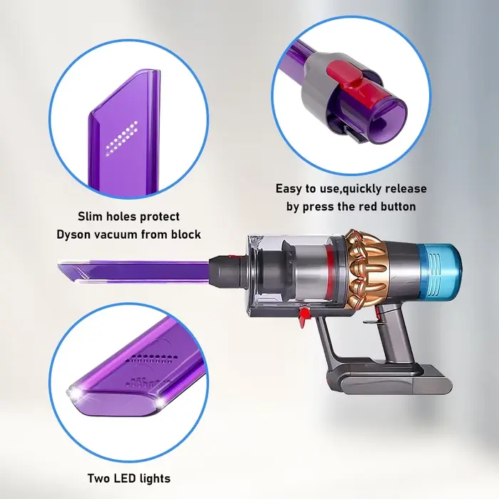 Outil de nettoyage de crevases pour aspirateur sans fil Dyson V7 V8 V10 V11 V15
