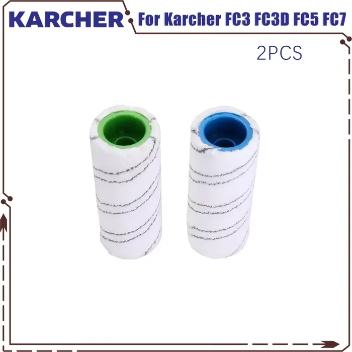 Pour Karcher FC3 FC3D FC5 FC7 rouleau brosse ensemble remplacement main ménage sol lavable humide se