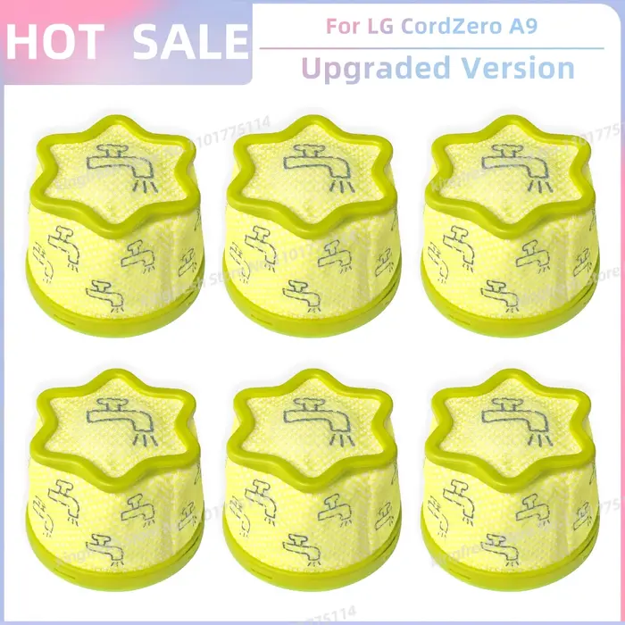Compatible avec le filtre pré-filtre pour les pièces de l'aspirateur LG CordZero A9 A958VA A958SA A958IA A938SA A9K Master / Extra A907GMS A905RM A906SM
