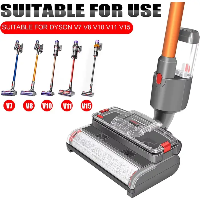 Brosses de support et de récurage à sec pour Dyson V15