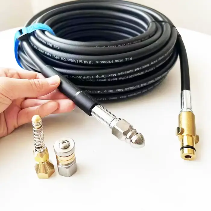 Tuyau de nettoyage de canalisations haute pression 0,5~40M | Tuyau de nettoyage de canalisations pour Nilfisk Stihl | Déboucheur de tuyaux
