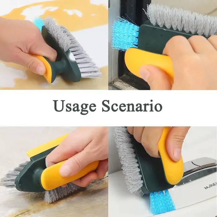 Brosse de nettoyage multifonction pour carrelage et coulis