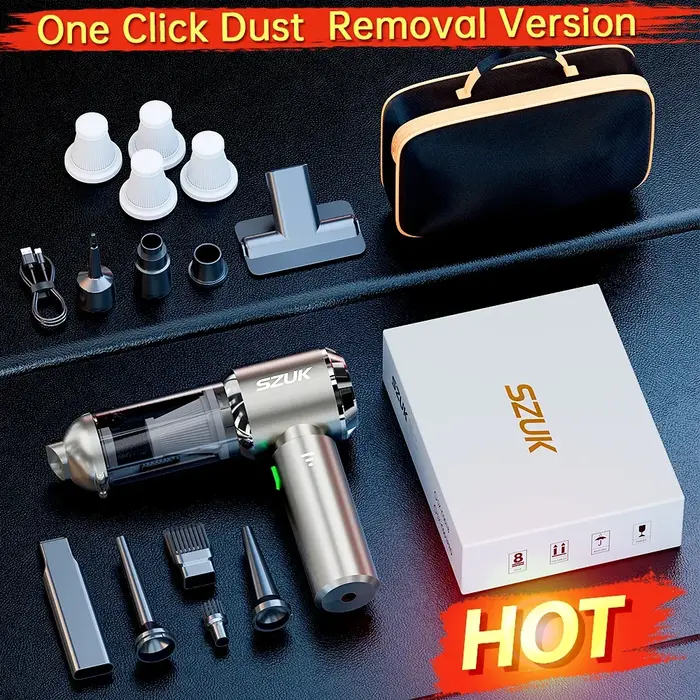Szuk c012 985000pa aspirateur de voiture poitable handheid wielees machianr mini vacrum CLEARS String suctron pince de