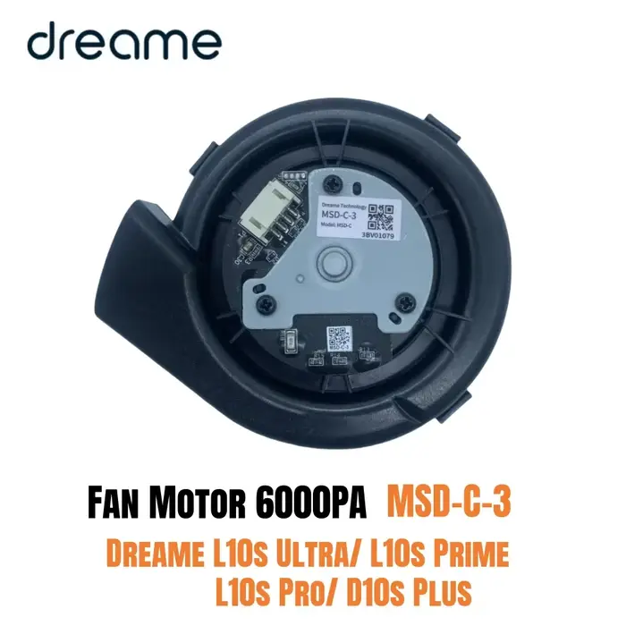 Moteur de ventilateur d'origine 6000PA MSD-C-3 pour Dreame L10s Ultra/ L10s Prime/ L10s Pro/ D10s Pl