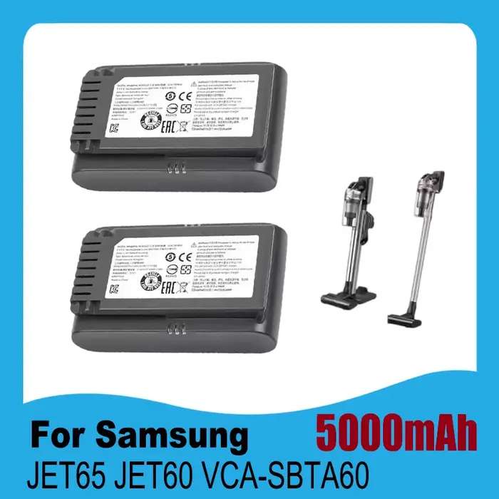 Nouveau pour samsung Jet 60 VCA-SBTA60 accessoires d'aspirateur Li-ion batterie Rechargeable de haute qualité