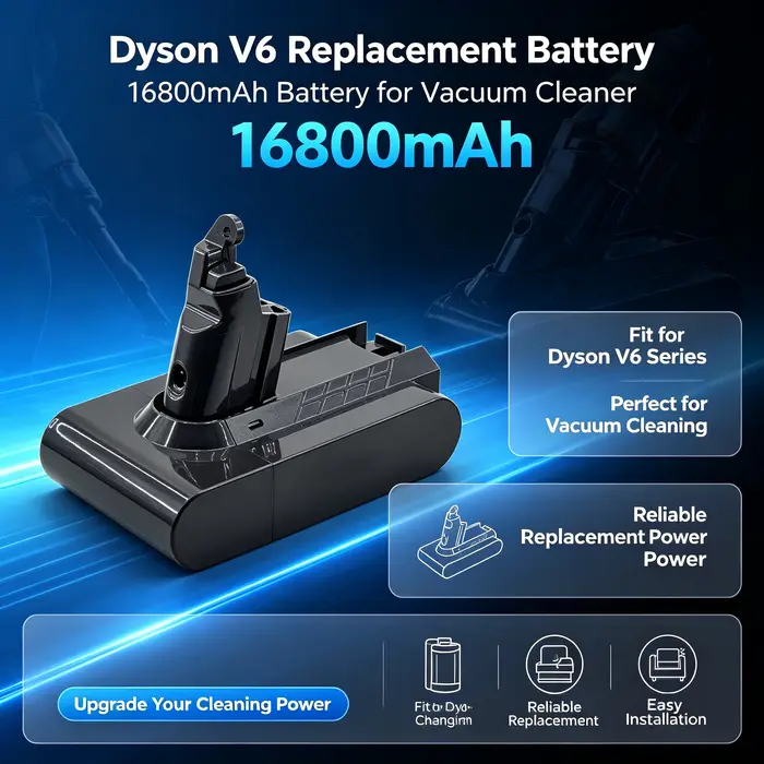 Batterie 21.6V 100% neuve, adaptée aux aspirateurs Dyson V6, série 16,8ah DC58 DC59 SV03 SV04 SV05 SV06 SV07 SV09