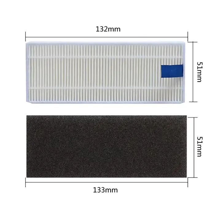 Filtre à brosse latérale HEPA pour aspirateur robot Tefal Rowenta Explorer 20 40 50 75 RG7687/RR7687WH série Smart Force balayage x3