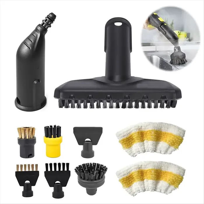 Ensemble d'accessoires AD11 de 10 pièces pour nettoyeurs vapeur Karcher SC1, SC2, SC3, SC4, SC5 - Co