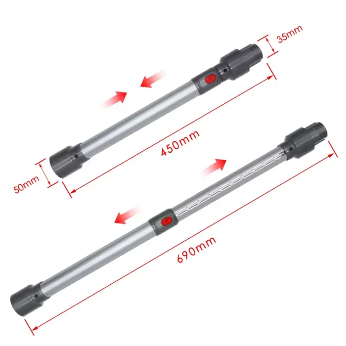 Tube d'extension télescopique pour aspirateur Dyson V7, V8, V10, V11, V15, accessoires, pièces de re