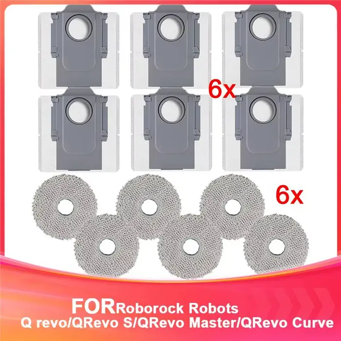 Ensemble d'accessoires A53Q pour aspirateurs robots Roborock Q Revo/Qrevo S/Qrevo Master/Qrevo Curve