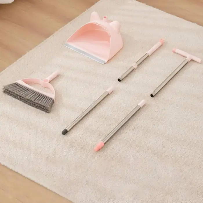 Ensemble de balais et de pelle à poussière, 2 pièces, balai de balayage, poils denses pour animaux d