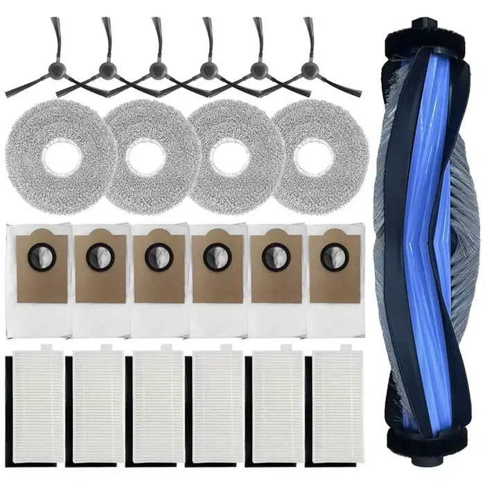 A78E-pour ensemble d'aspirateur Robot Left M3, 1 brosse principale 6 filtre HEPA 4 tampons de vadrou