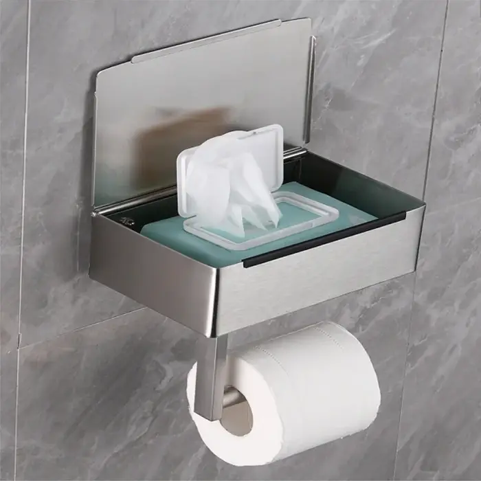 Porte-papier hygiénique avec étagère