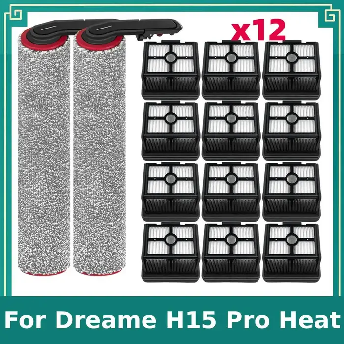 Pièces de rechange pour aspirateur sec et humide Dreame H15 Pro, accessoires, brosse principale, Kits de filtres HEPA