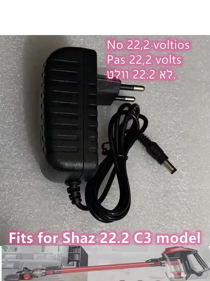 Chargeur adaptateur de prise ue 27V pour aspirateur à main SILVERCREST SHAZ 22.2 C3