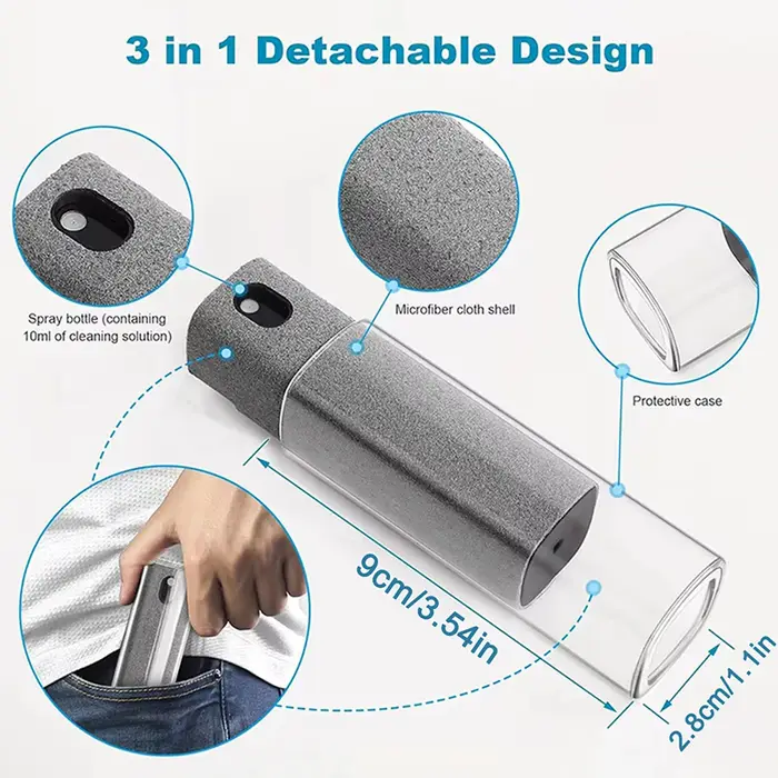 Kit de Nettoyage Écran Téléphone Portable et Tablette : Spray Portable