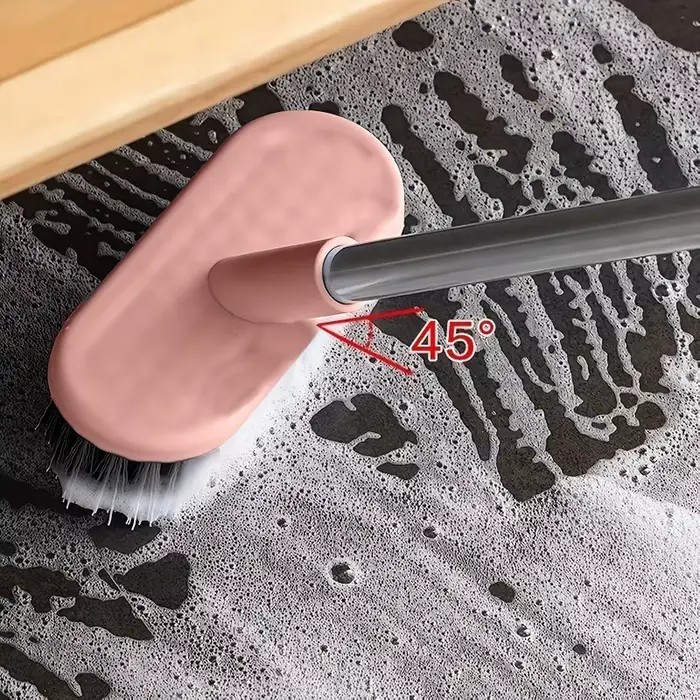 La brosse de toilette à long manche est idéale pour nettoyer la salle de bain. Sa poils robustes éliminent efficacement les taches tenaces