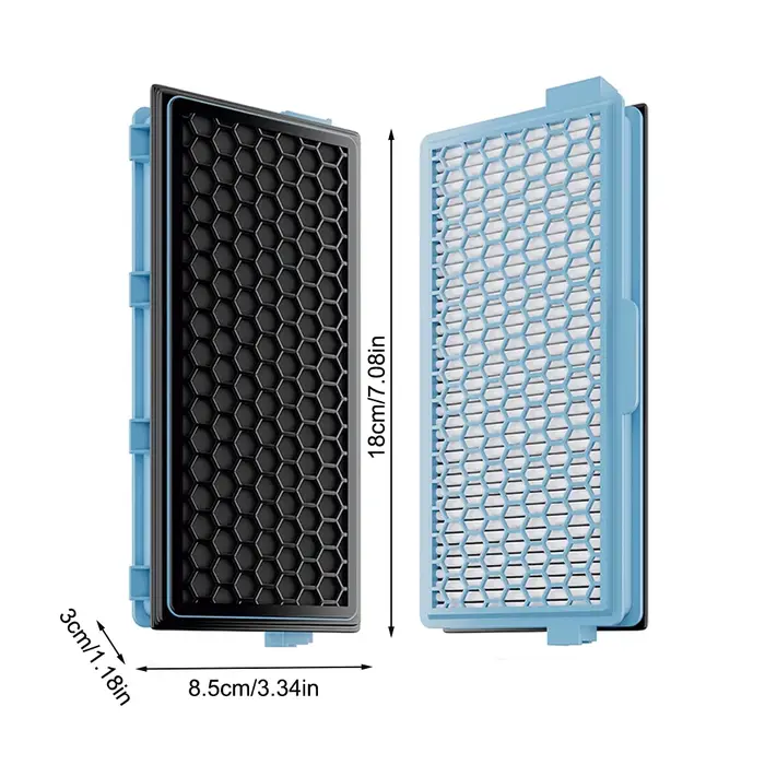 Filtres d'aspirateur compatibles avec les modèles Miele S8340 C1 C2 C3 S4 à S8 pour une filtration améliorée et un air propre