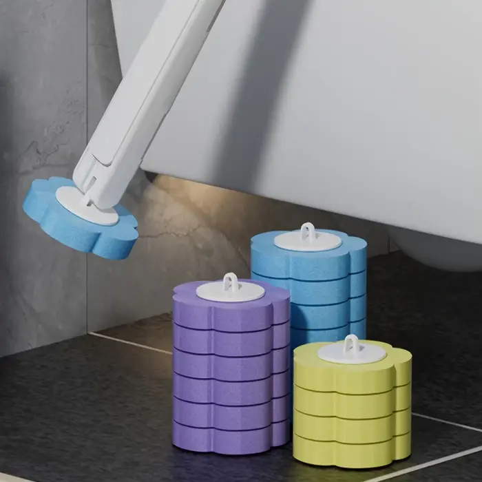 Têtes de brosse de toilette jetables
