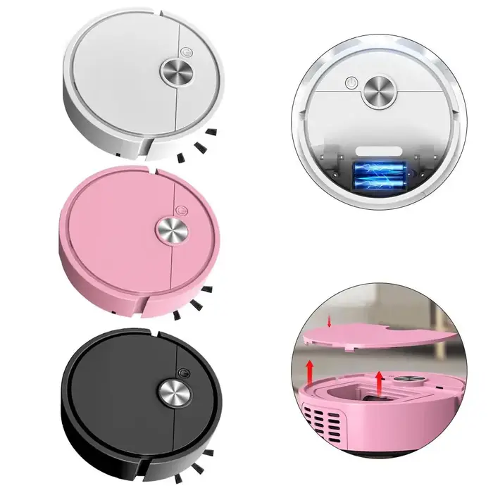 1 pièces 3 en 1 Robot aspirateur balayage et nettoyage humide sol