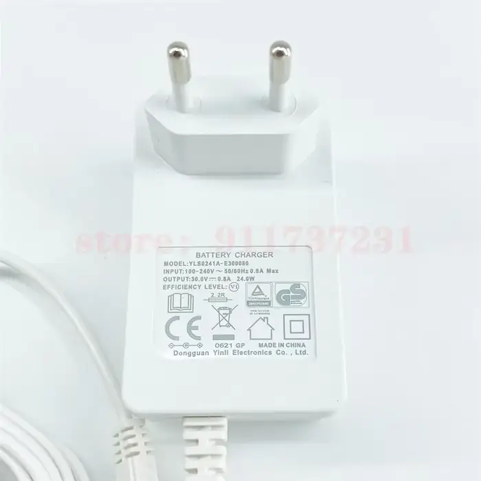Adaptateur secteur avec prise ue pour aspirateur à main sans fil Dreame V9 V11 V11SE V12
