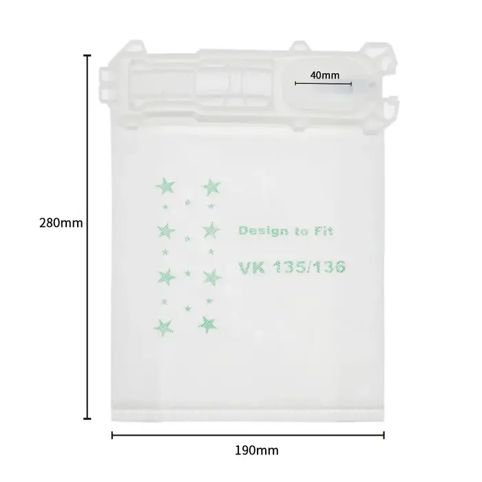 Sacs d'aspirateur sac à poussière pour Vorwerk Kobold VK 135 VK 136 série accessoire vente pièces